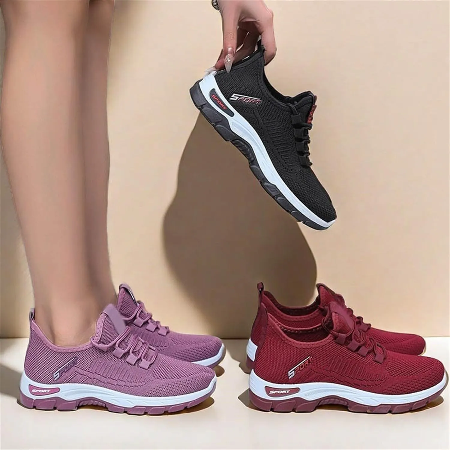 Orthopedic Sneakers for Women and Men Mesh Breathable Lace Up Walking Running Shoes Non Slip Comfortable Tennis Shoes Lightweight Casual Womens Sneakers