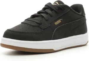 PUMA Caven Sneaker, Black Black-Gold, 13 US Unisex Little Kid