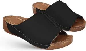 Sandals Women Comfortable Dressy Arch Support Orthotic Flip Flops Summer Casual Flat Feet Walking Orthopedic Slippers Slides