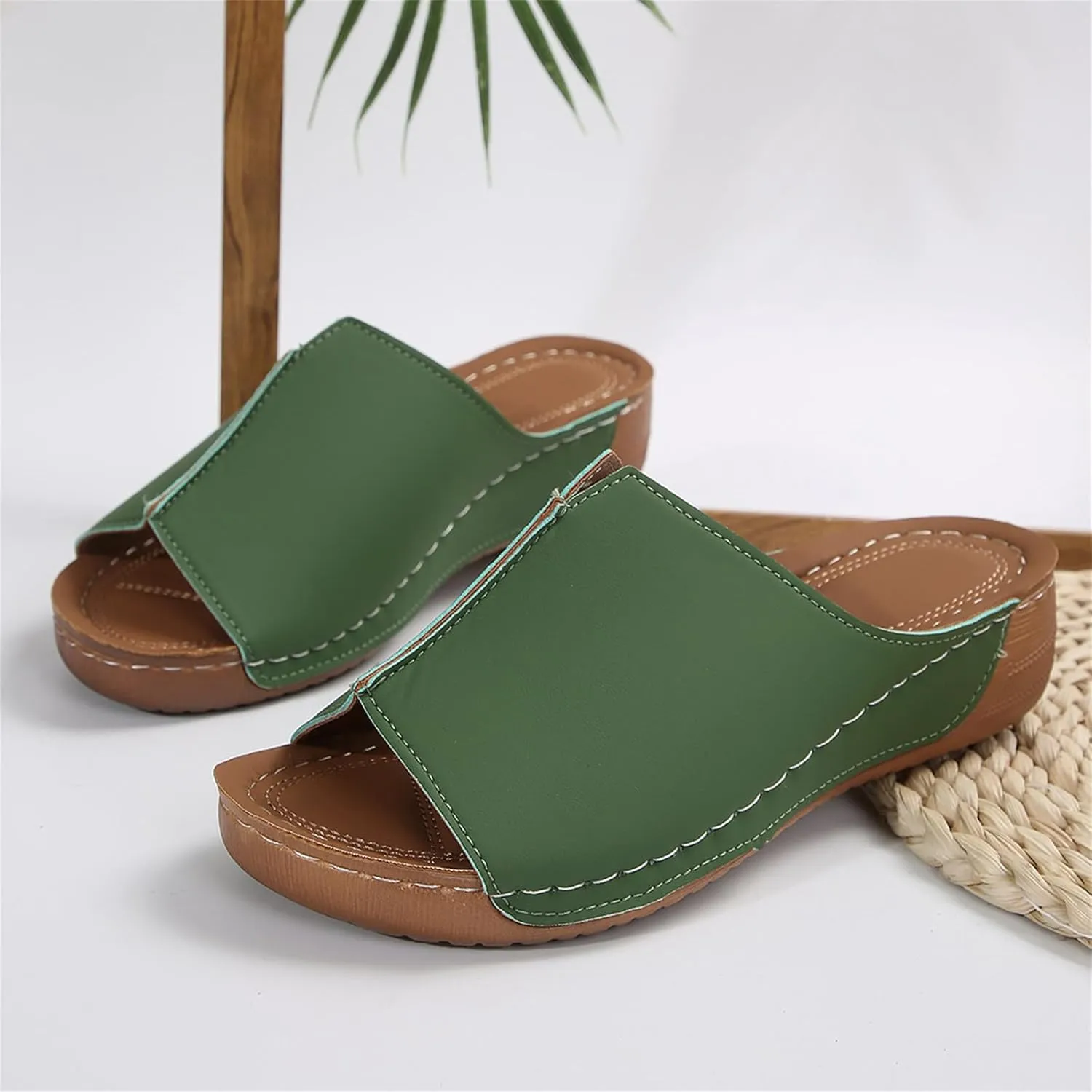 Sandals Women Comfortable Dressy Arch Support Orthotic Flip Flops Summer Casual Flat Feet Walking Orthopedic Slippers Slides