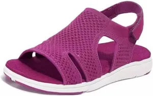 Sandals Women Comfortable Dressy Wedge Platform Sandals Ankle Strap Casual Summer Flatform Walking Orthopedic Shoes