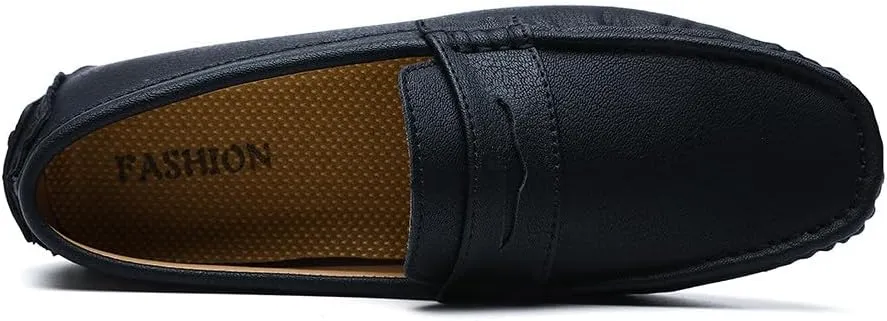 Santimon Men's Classic Driving Penny Moccasin Loafers Slip On Casual Dress Boat Shoes