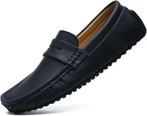 Santimon Men's Classic Driving Penny Moccasin Loafers Slip On Casual Dress Boat Shoes