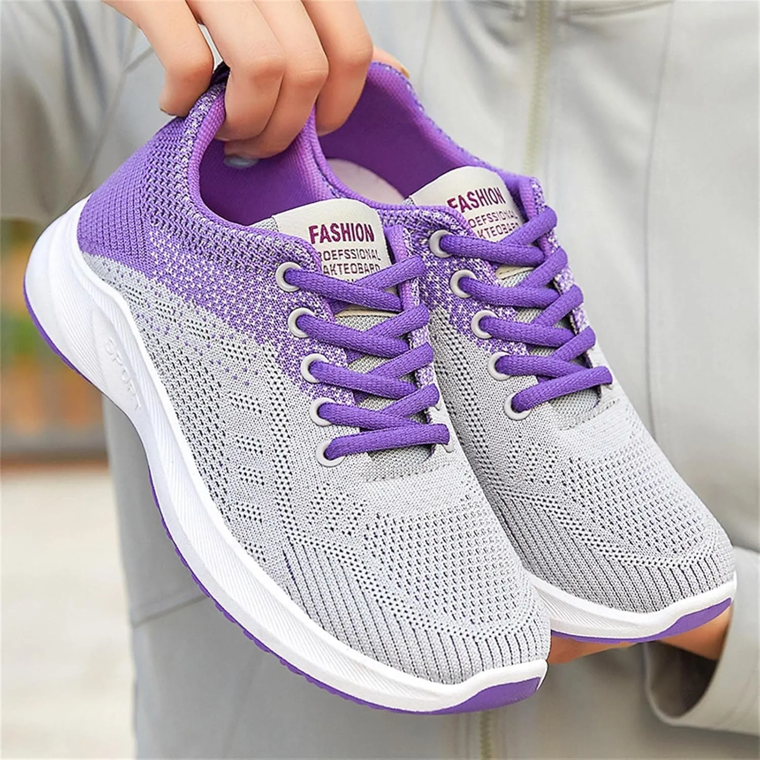 Slip On Shoes Women Mesh Men's Casual Shoes Women Shoes Sneakers Women's Walking Lightweight Tennis Fashion Platform Tennis Shoe White Loafers