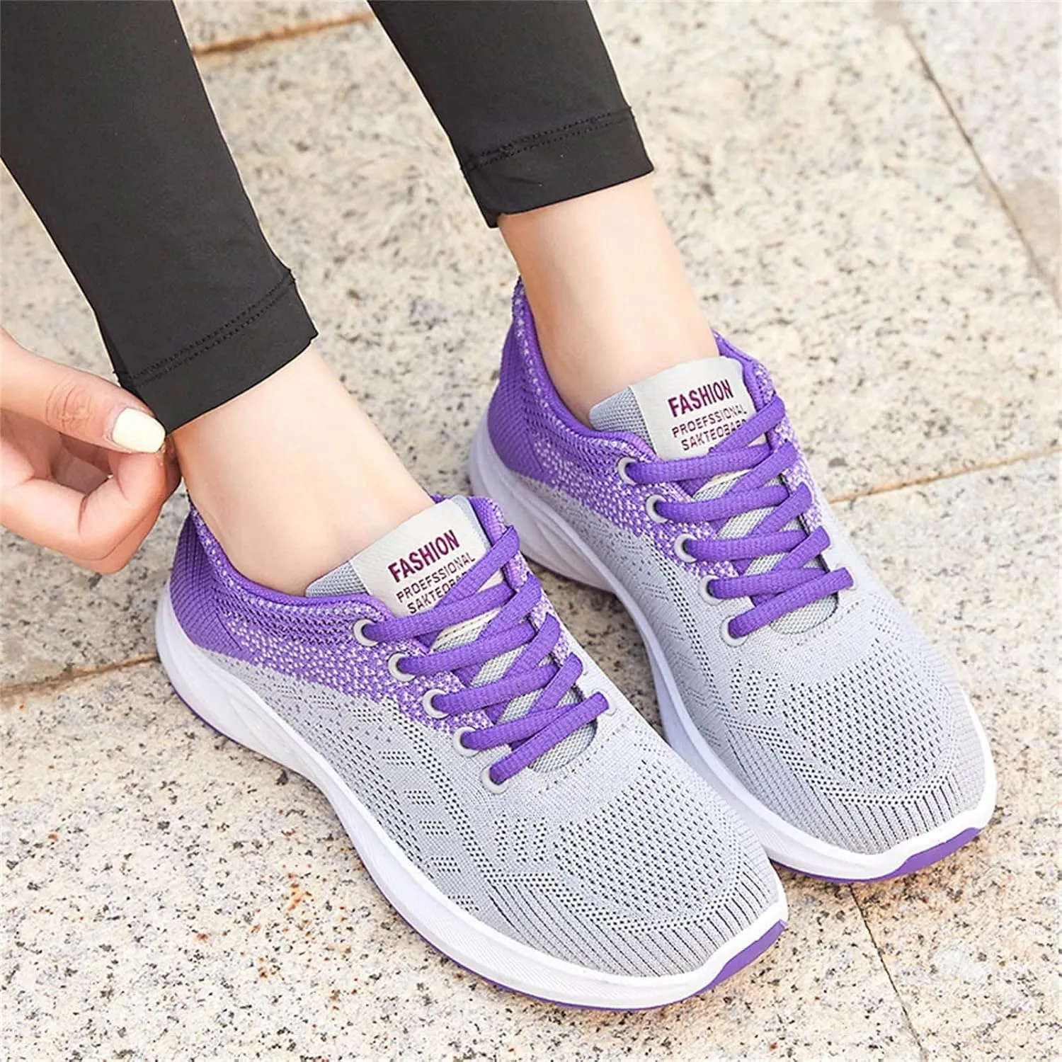 Slip On Shoes Women Mesh Men's Casual Shoes Women Shoes Sneakers Women's Walking Lightweight Tennis Fashion Platform Tennis Shoe White Loafers