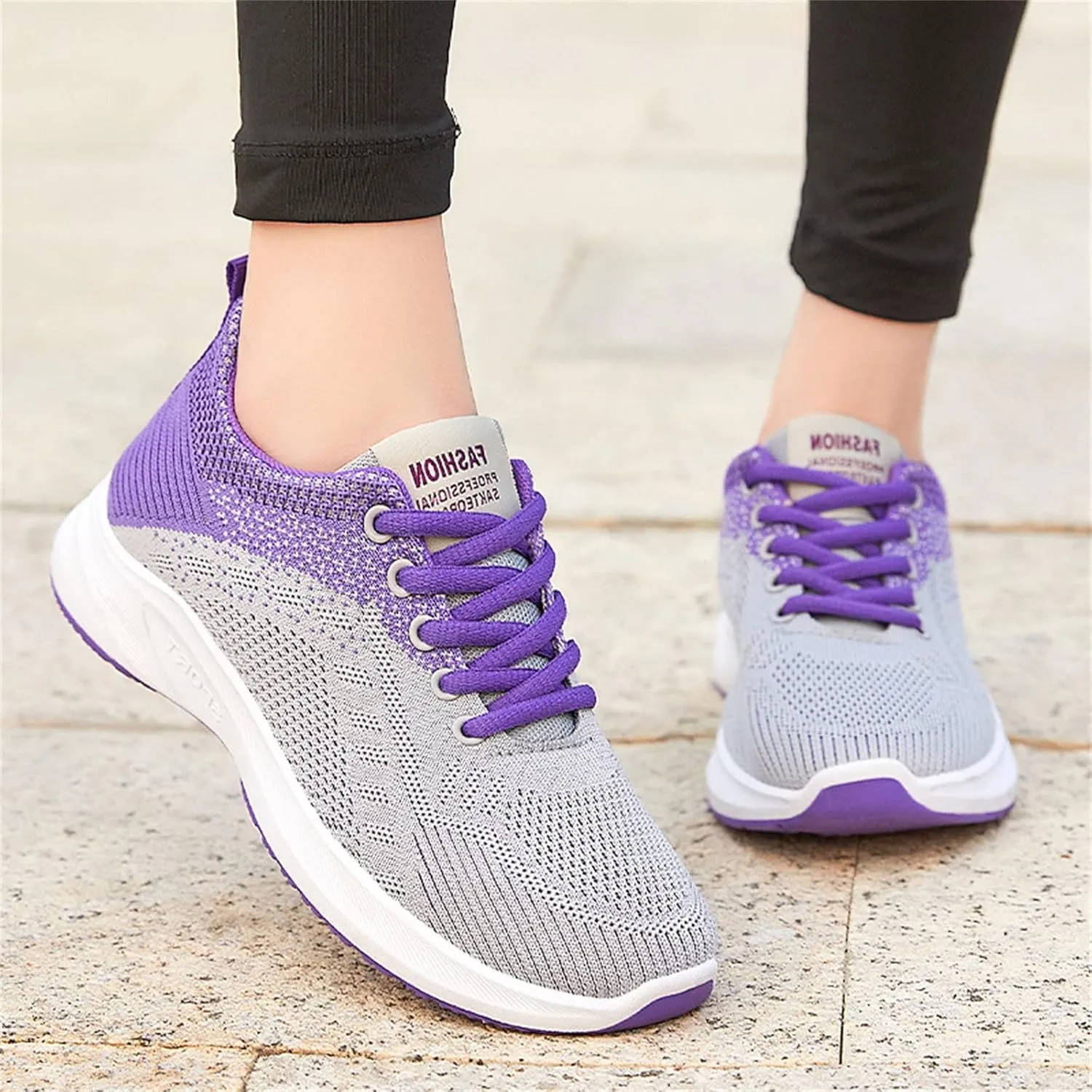Slip On Shoes Women Mesh Men's Casual Shoes Women Shoes Sneakers Women's Walking Lightweight Tennis Fashion Platform Tennis Shoe White Loafers