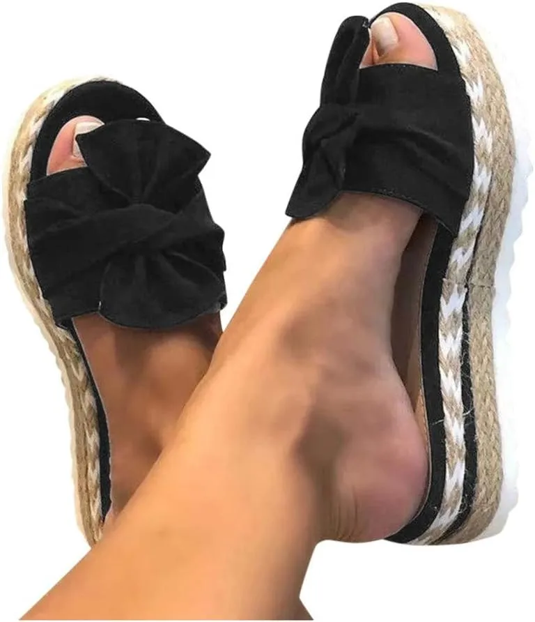 Slippers for Women Wide Width Gibobby 2019 Comfy Platform Sandals Shoes Summer Beach Travel Slipper Flip Flop