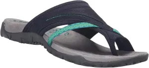 Smoneyful Women's Post Orthopedic Arch Support Sandals with Toe Ring Loop Flip Flops Comfort for Plantar Fasciitis
