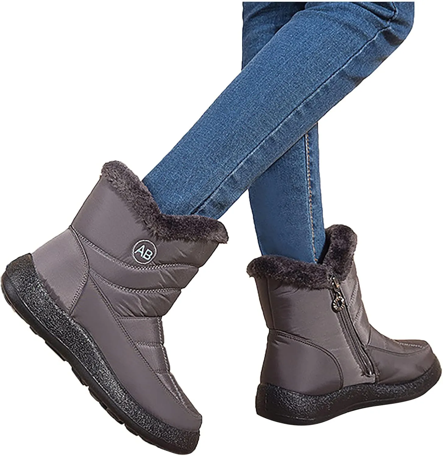 Snow Boots for Women Waterproof Slip On Warm Boots for Ladies Snow Boots Womens Winter Ankle Boots Ladies Womens Snow Boot Ankle Boots for Women Knee High Snow Booties Men