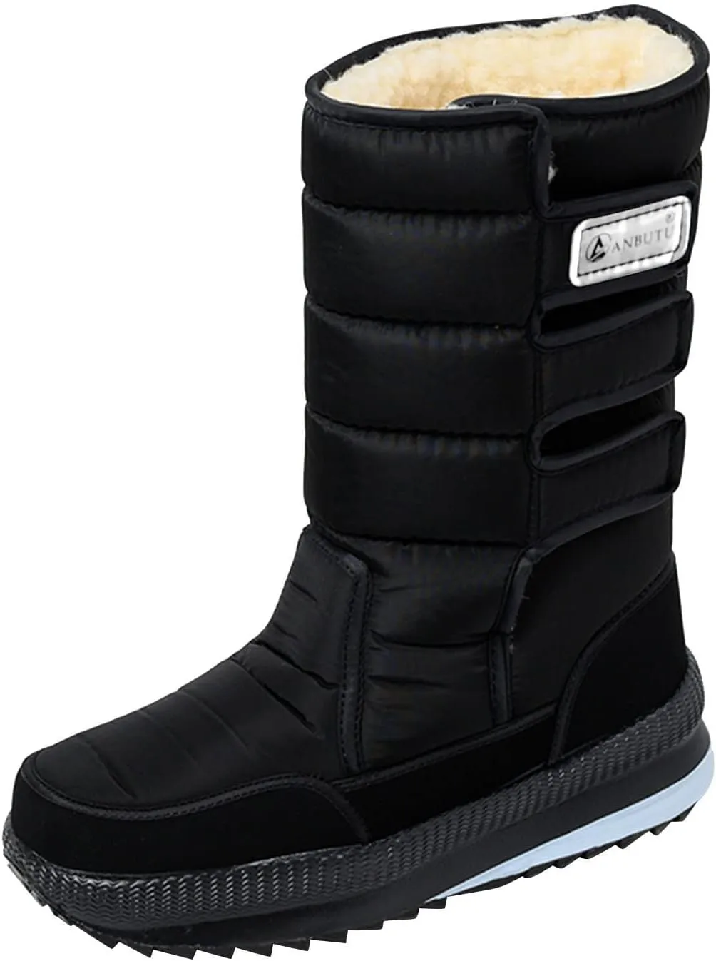 Snow Boots for Women Waterproof Warm Fur Lined Boots Winter Hiking Boots Non-Slip Comfortable Mid Calf Outdoor Boots