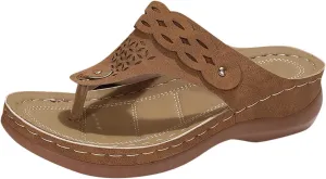 Summer Sandals For Women 2025,Comfortable Orthotic Cushion Flip Flops Recovery Walking Dressy Summer Orthopedic Sandals Flowers Casual Womens Outdoor Slides Non Slip-on Beach Shoes for Daily Wear