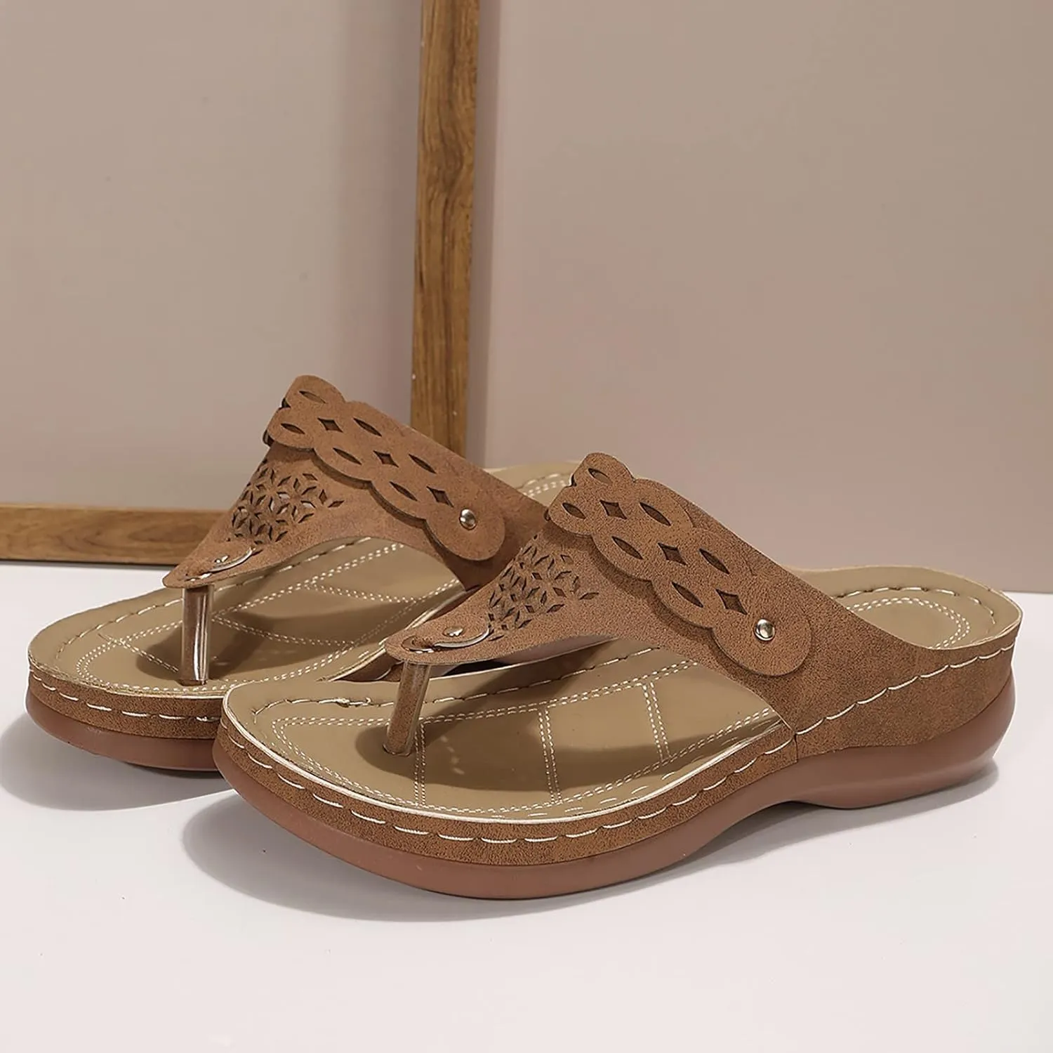 Summer Sandals For Women 2025,Comfortable Orthotic Cushion Flip Flops Recovery Walking Dressy Summer Orthopedic Sandals Flowers Casual Womens Outdoor Slides Non Slip-on Beach Shoes for Daily Wear
