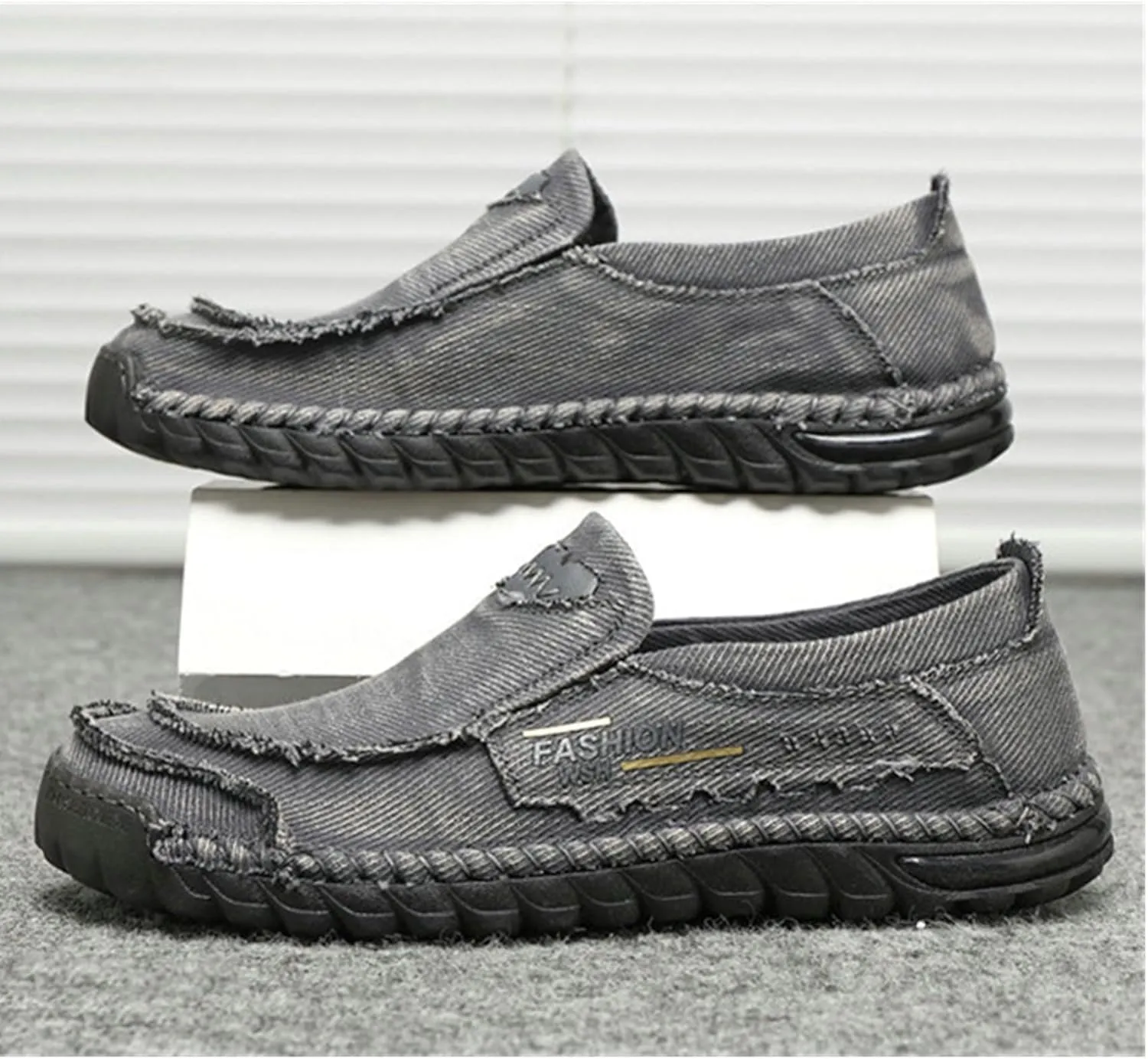 SywzX&xfybz Handmade Men's Slip-on Loafers Shoes Soft Bottom Anti Slip Soft Bottom Anti Slip Driving Shoes Mens Boat Shoes