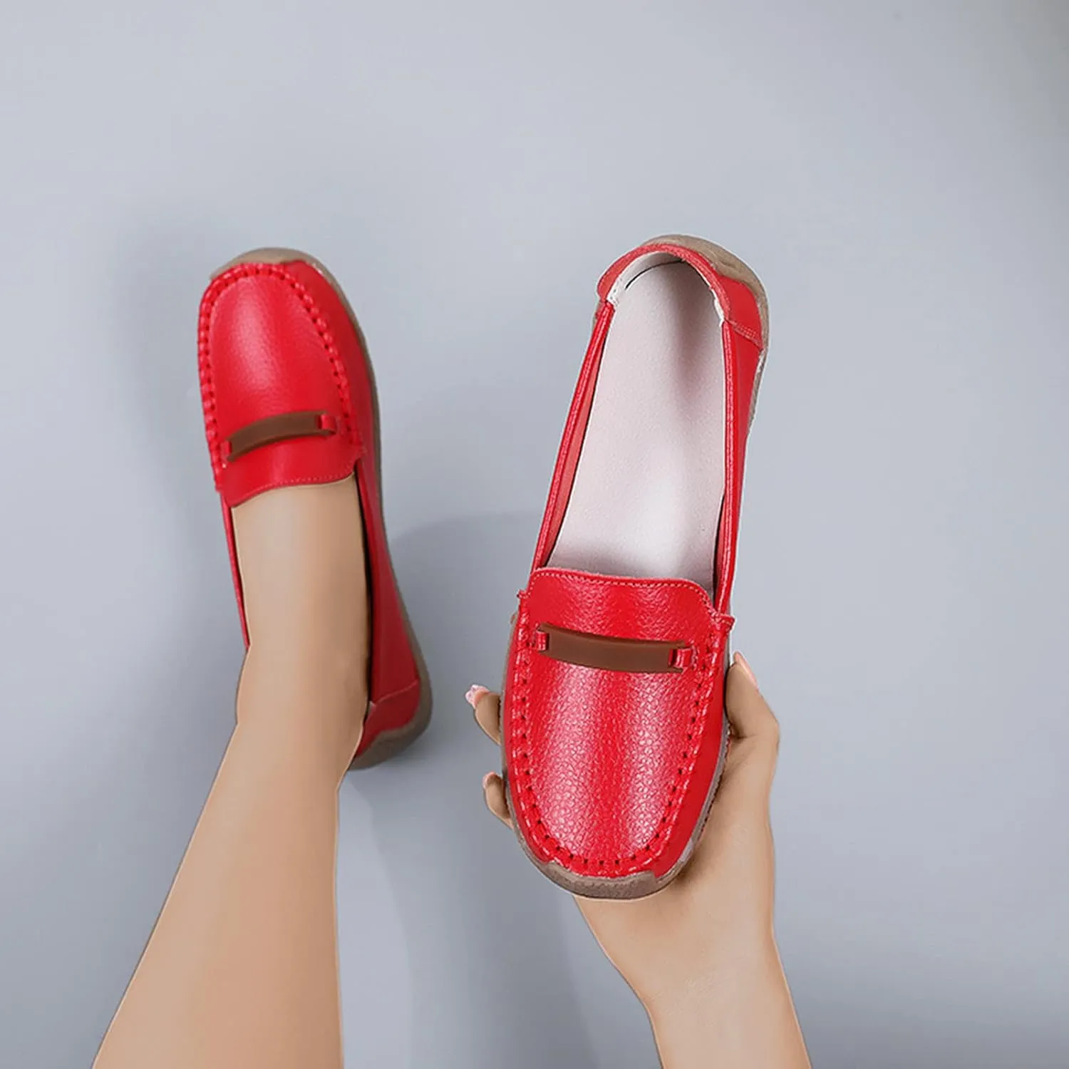 Tassel Loafers Shoe for Women Fashion Solid Color Slip On Shoes Casual Soft Sneakers Dress Workout Footwear