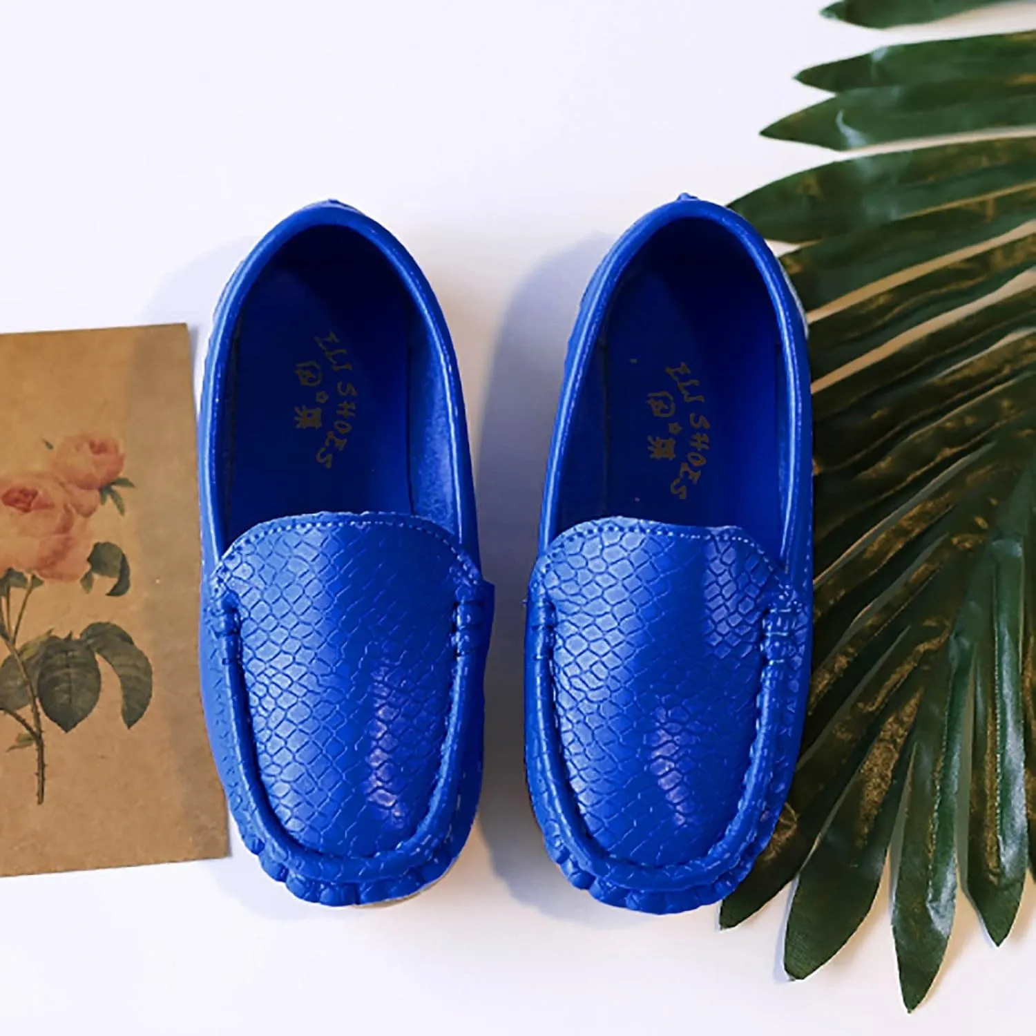 Toddlers Boys Baby Girls Loafers Casual Slip-On Moccasin Boat Dress Shoes Casual Shoes Formal Shoes Leather Flats