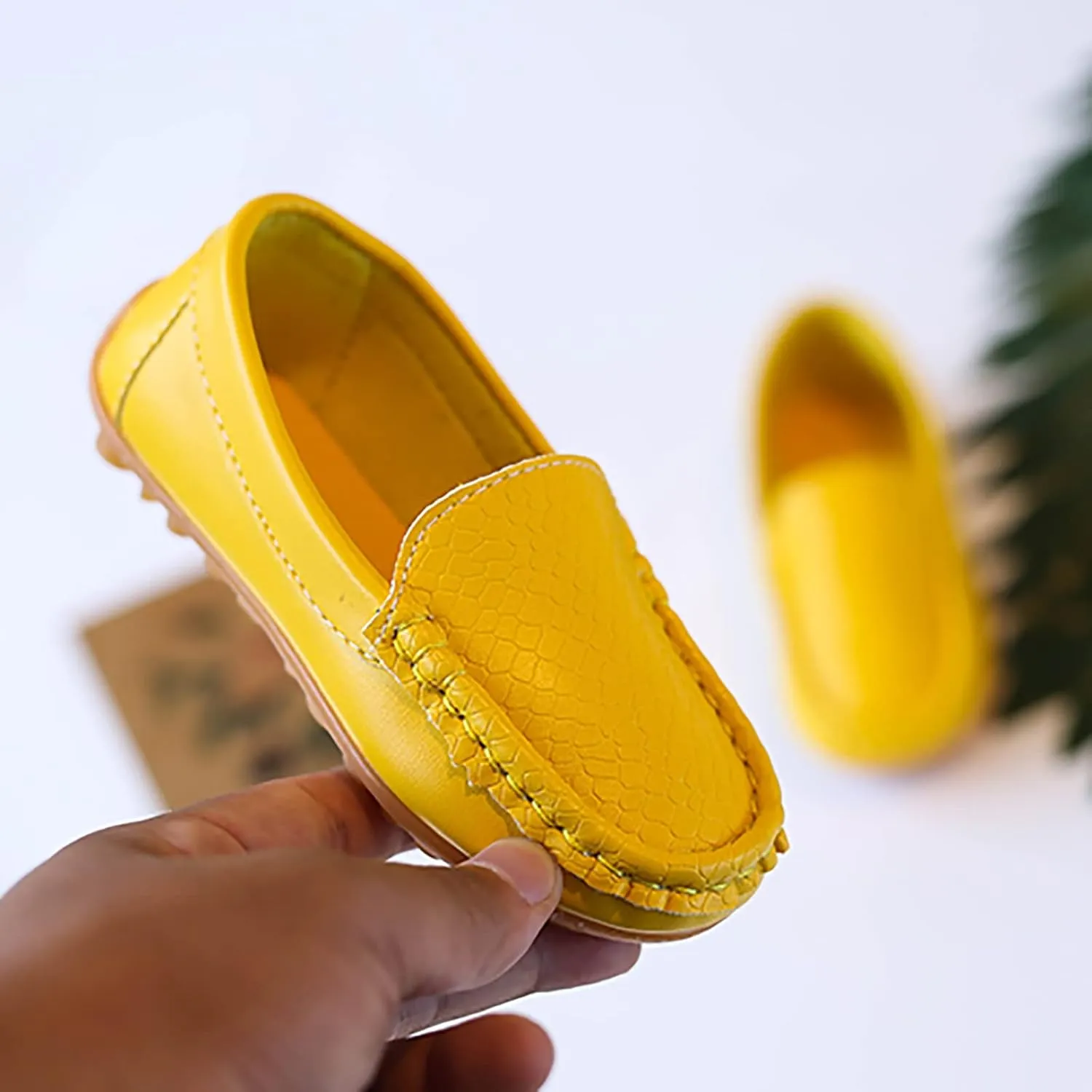 Toddlers Boys Baby Girls Loafers Casual Slip-On Moccasin Boat Dress Shoes Casual Shoes Formal Shoes Leather Flats