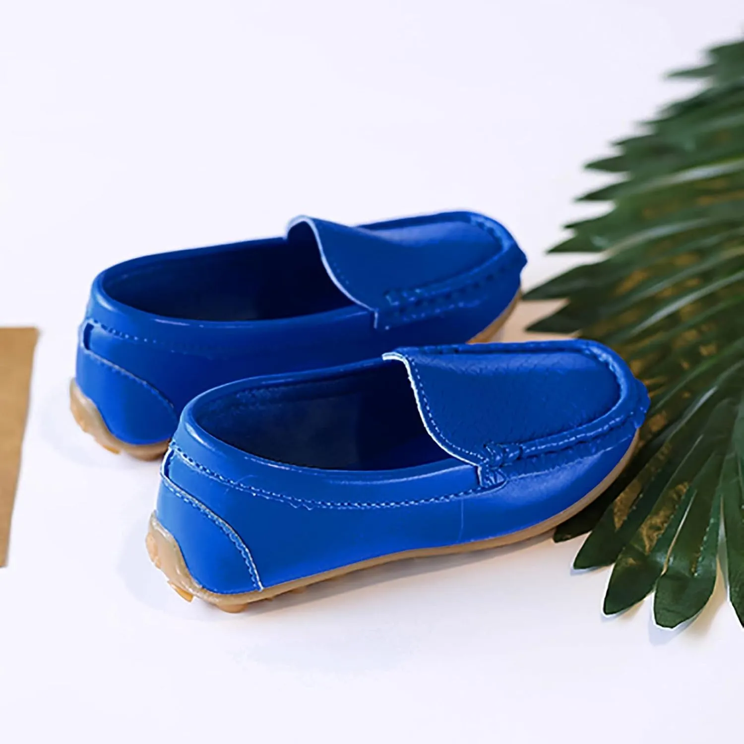Toddlers Boys Baby Girls Loafers Casual Slip-On Moccasin Boat Dress Shoes Casual Shoes Formal Shoes Leather Flats