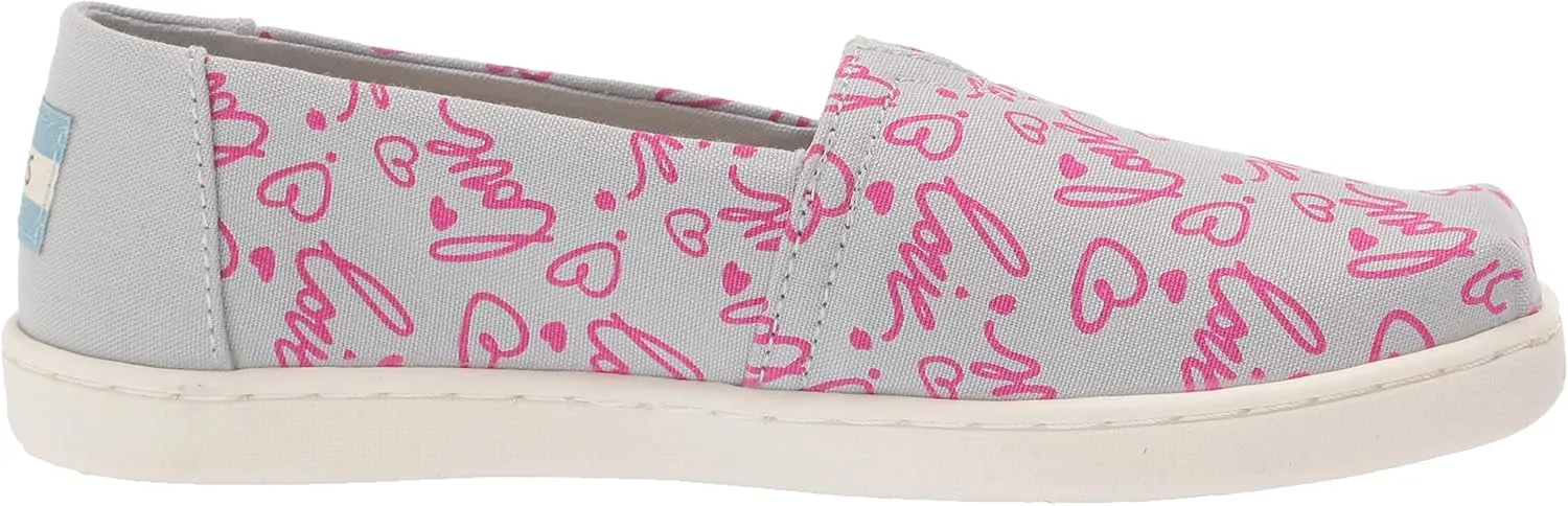 TOMS Toddler Girls Alpargata Ballerina - Black