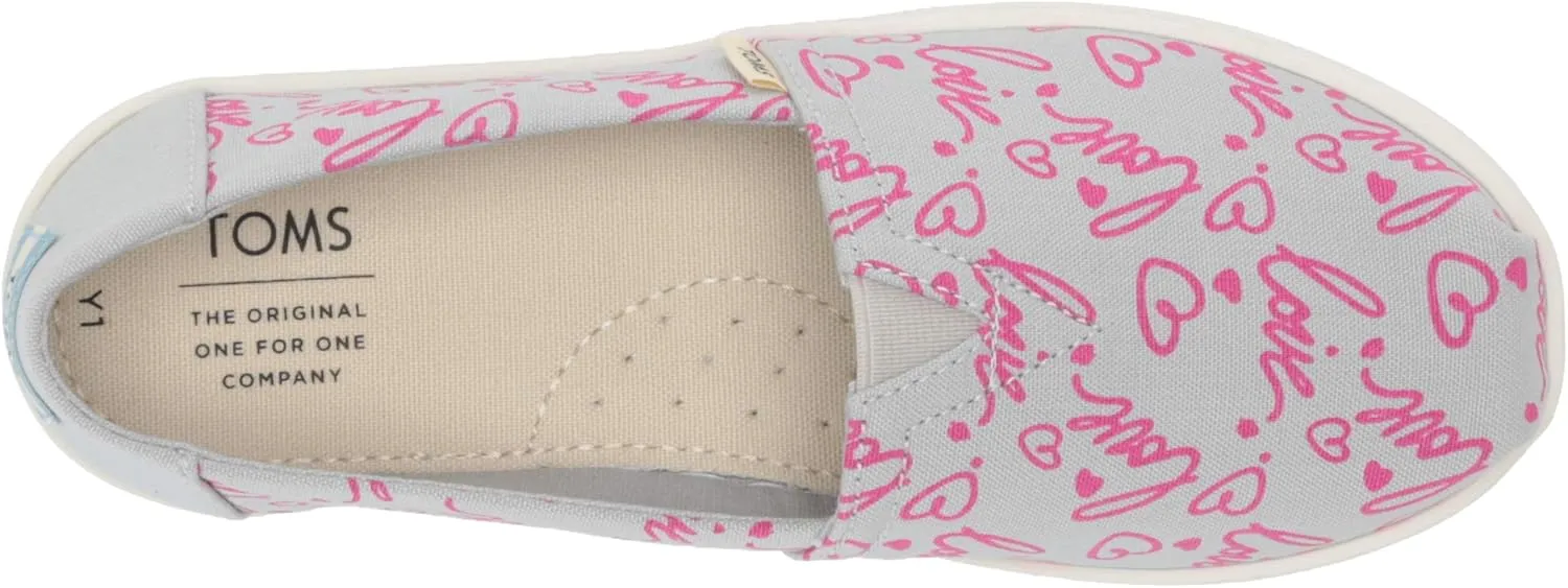 TOMS Toddler Girls Alpargata Ballerina - Black