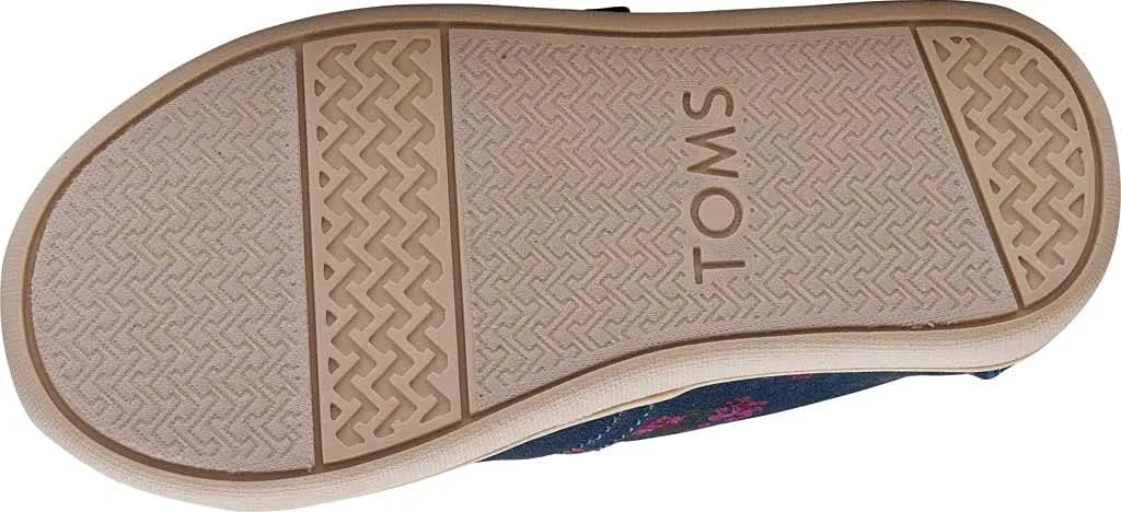 TOMS Toddler Girls Alpargata Ballerina - Black