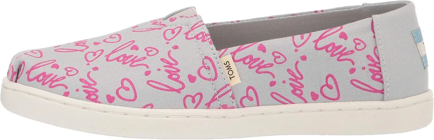 TOMS Toddler Girls Alpargata Ballerina - Black