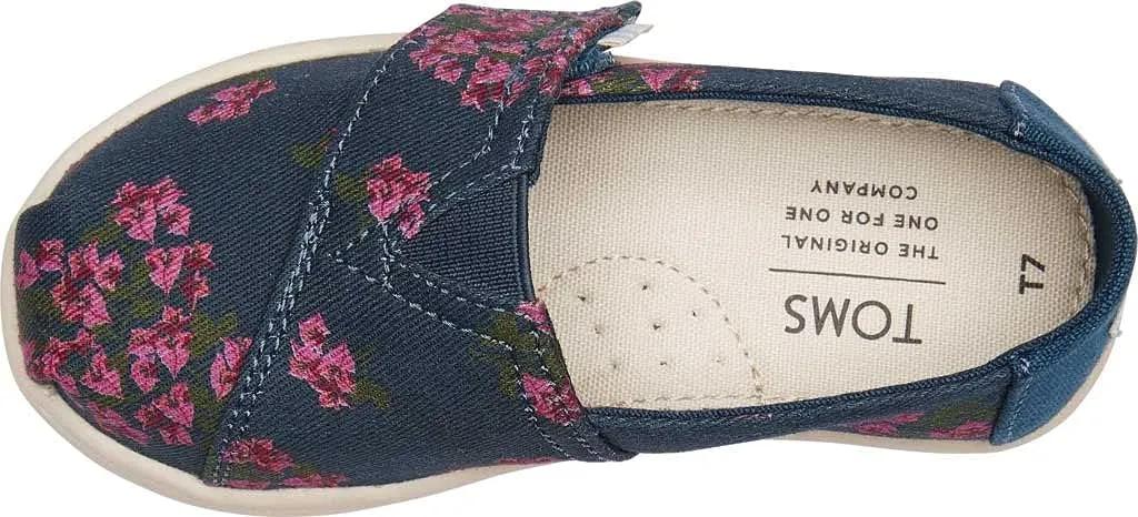 TOMS Toddler Girls Alpargata Ballerina - Black