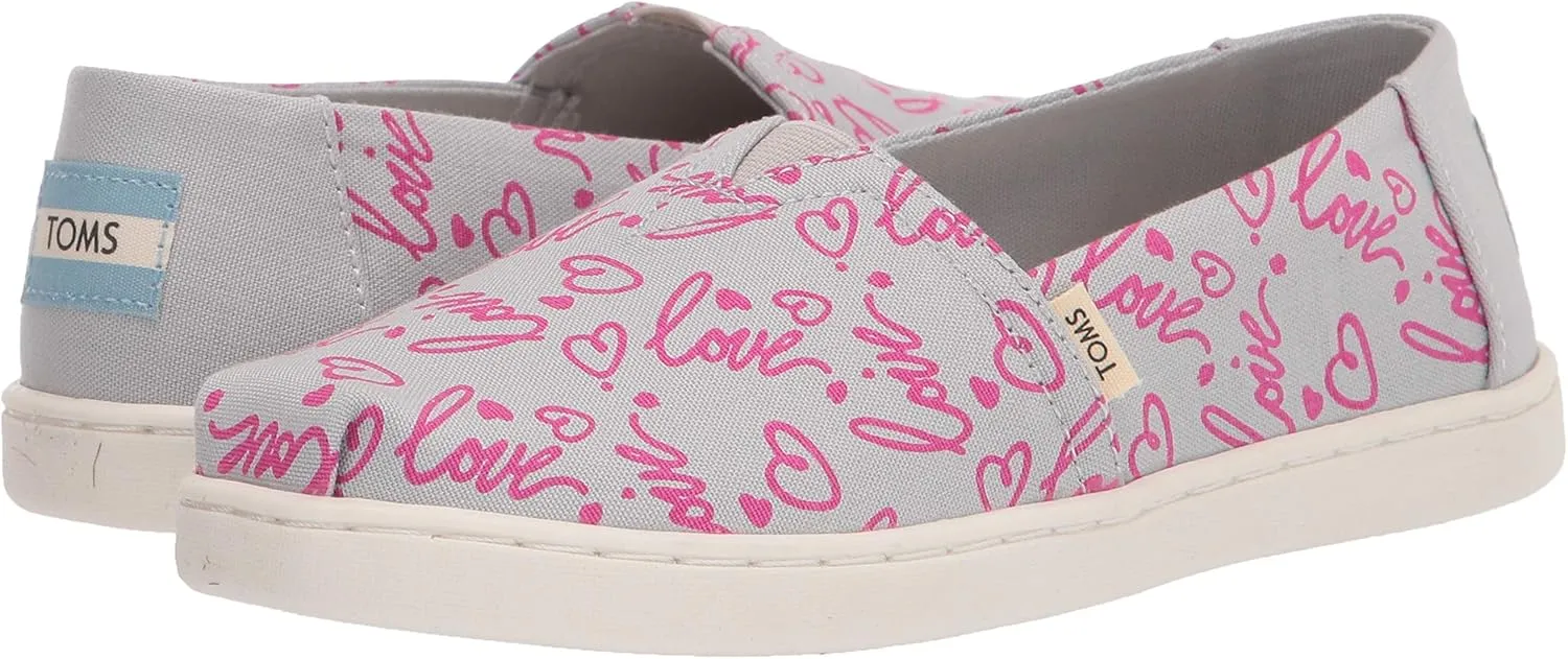 TOMS Toddler Girls Alpargata Ballerina - Black