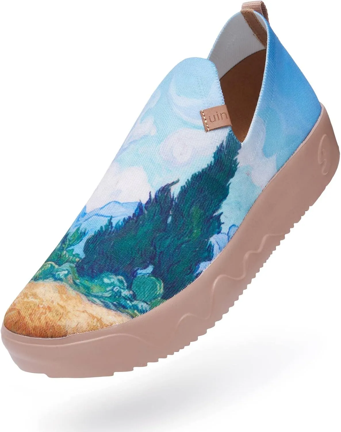 UIN Men's Casual Loafers Slip Ons Comfortable Art Painted Travel Fashion Sneakers Fuerteventura