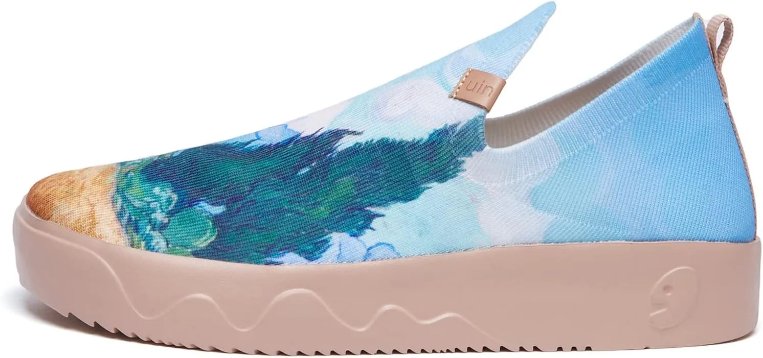 UIN Men's Casual Loafers Slip Ons Comfortable Art Painted Travel Fashion Sneakers Fuerteventura