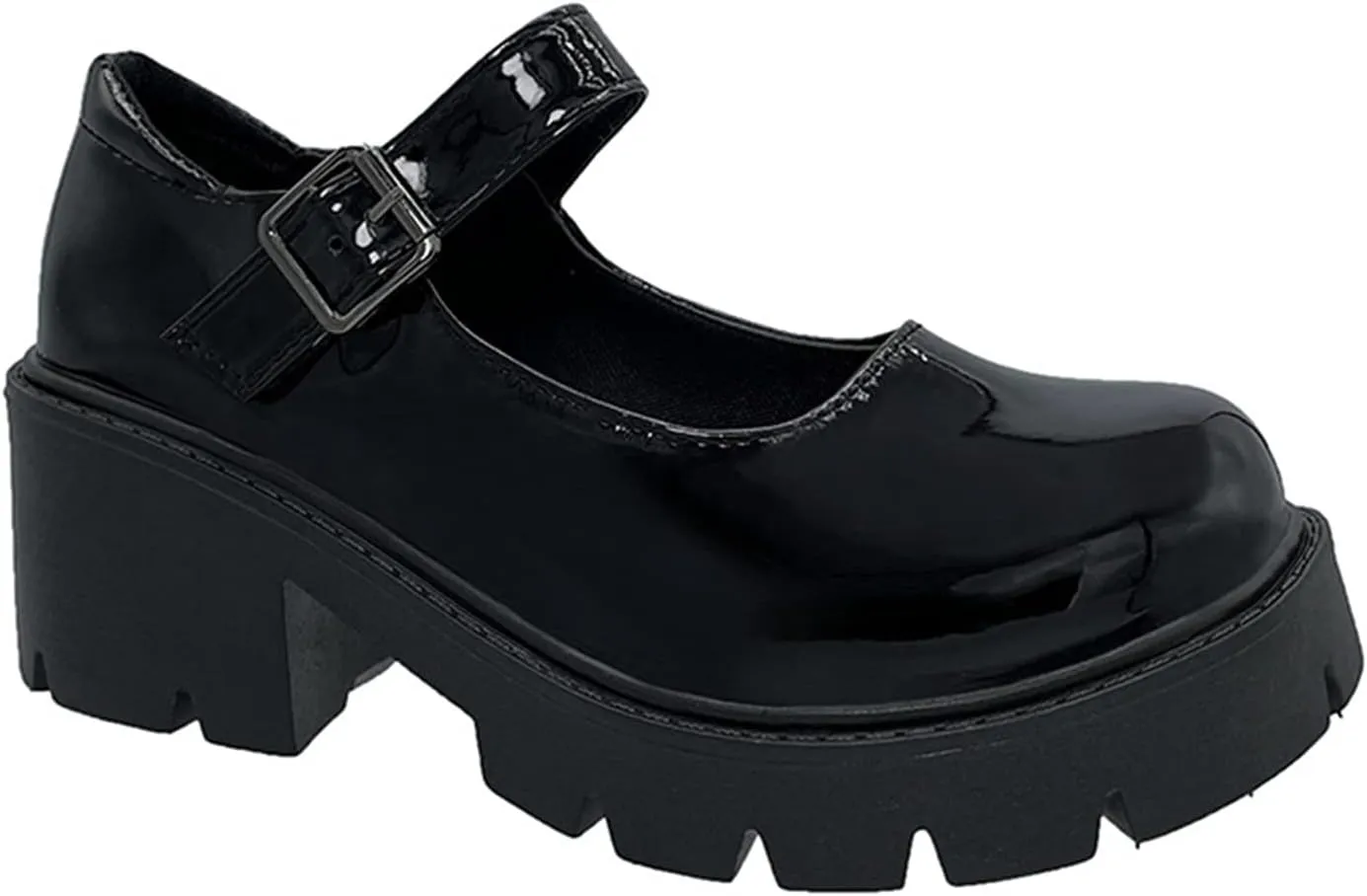 UOQAPRE Mary Jane Shoes for Women Gothic Shoes Womens Chunky Heel Oxford Dress Shoes School Uniform Pumps Shoes for Girl