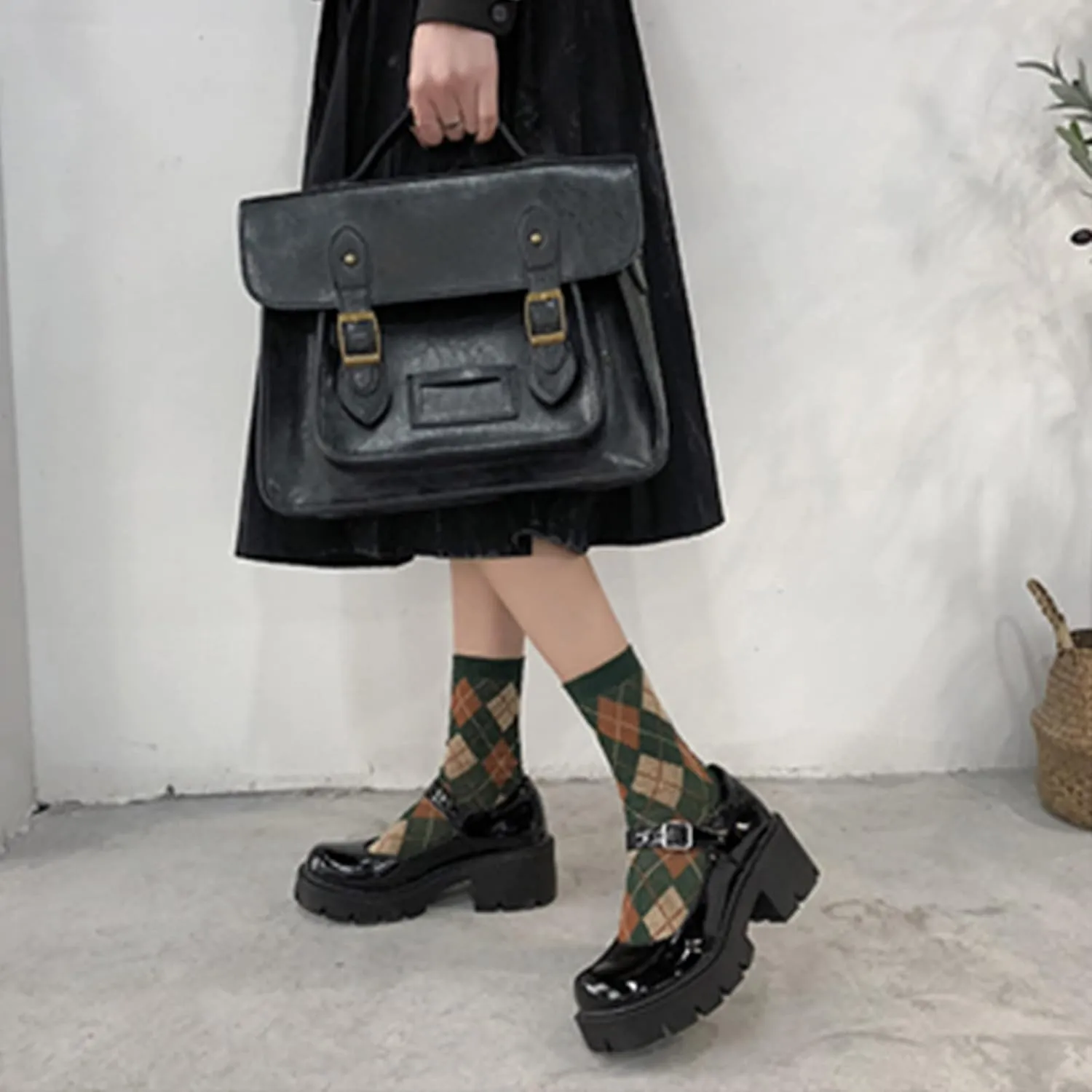 UOQAPRE Mary Jane Shoes for Women Gothic Shoes Womens Chunky Heel Oxford Dress Shoes School Uniform Pumps Shoes for Girl