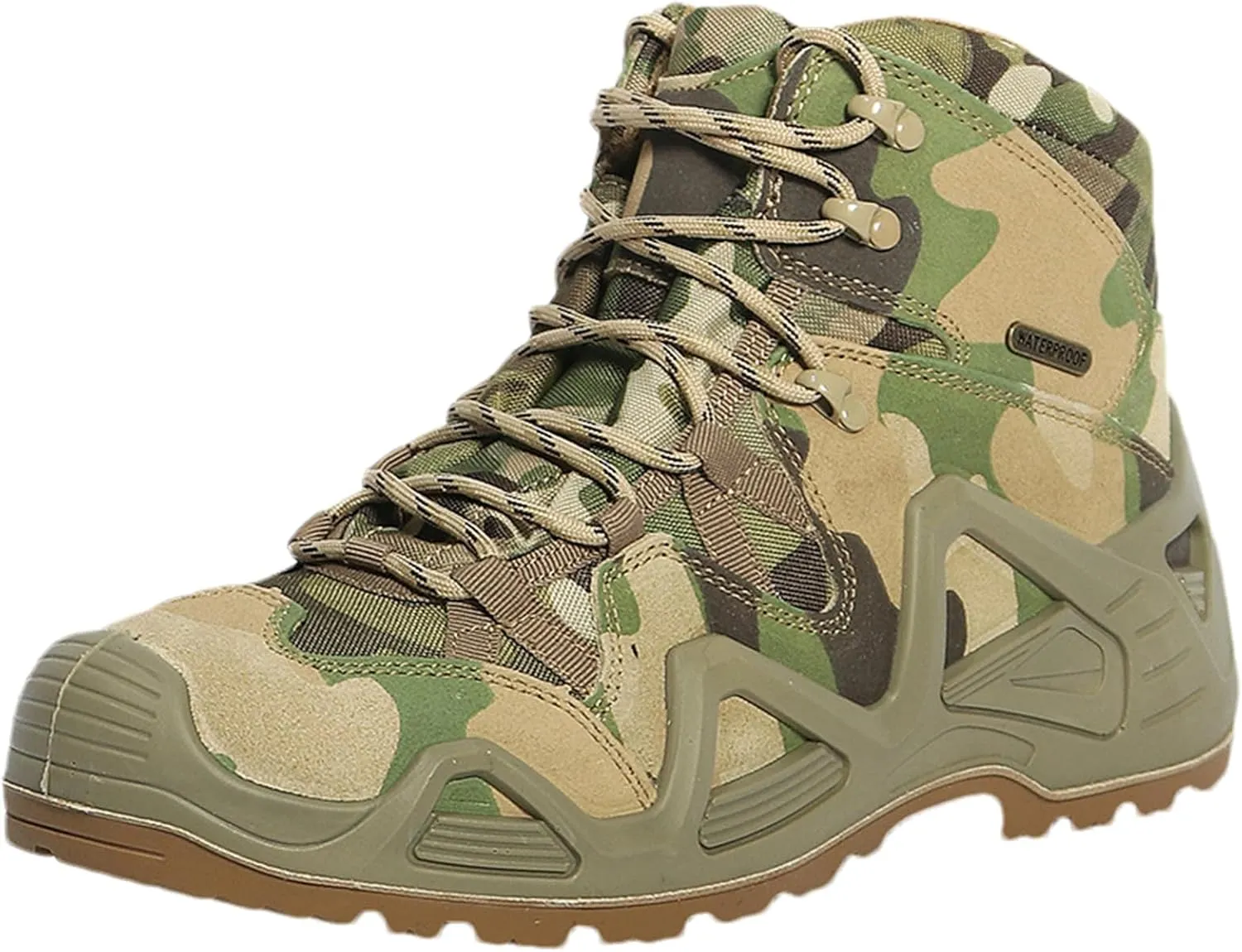 Waterproof Hiking Work Boots, Men's Military Tactical Boots,Lightweight Army Combat Boots, Work Safety Boots, Breathable Desert Boots,for Outdoor Hiking, Hunting Etc
