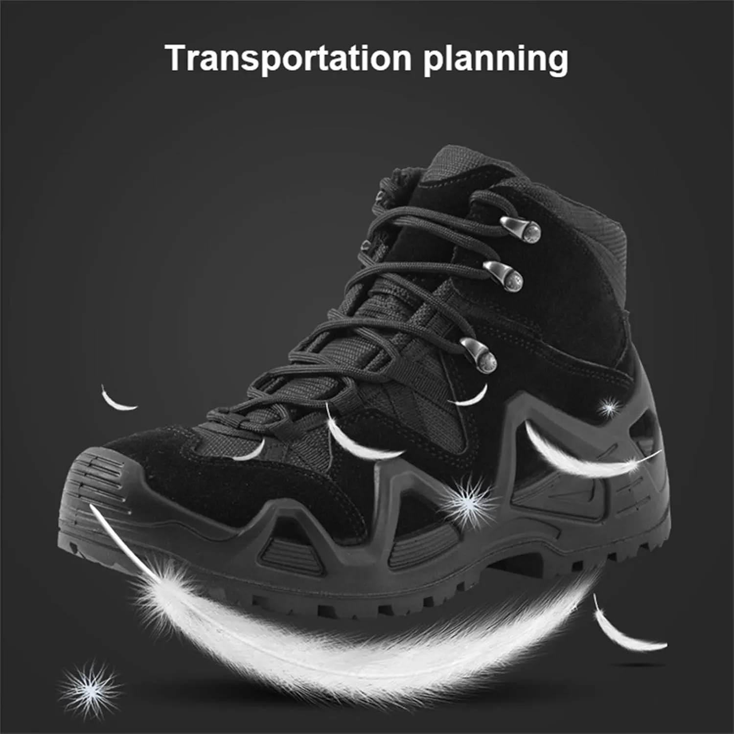 Waterproof Hiking Work Boots, Men's Military Tactical Boots,Lightweight Army Combat Boots, Work Safety Boots, Breathable Desert Boots,for Outdoor Hiking, Hunting Etc
