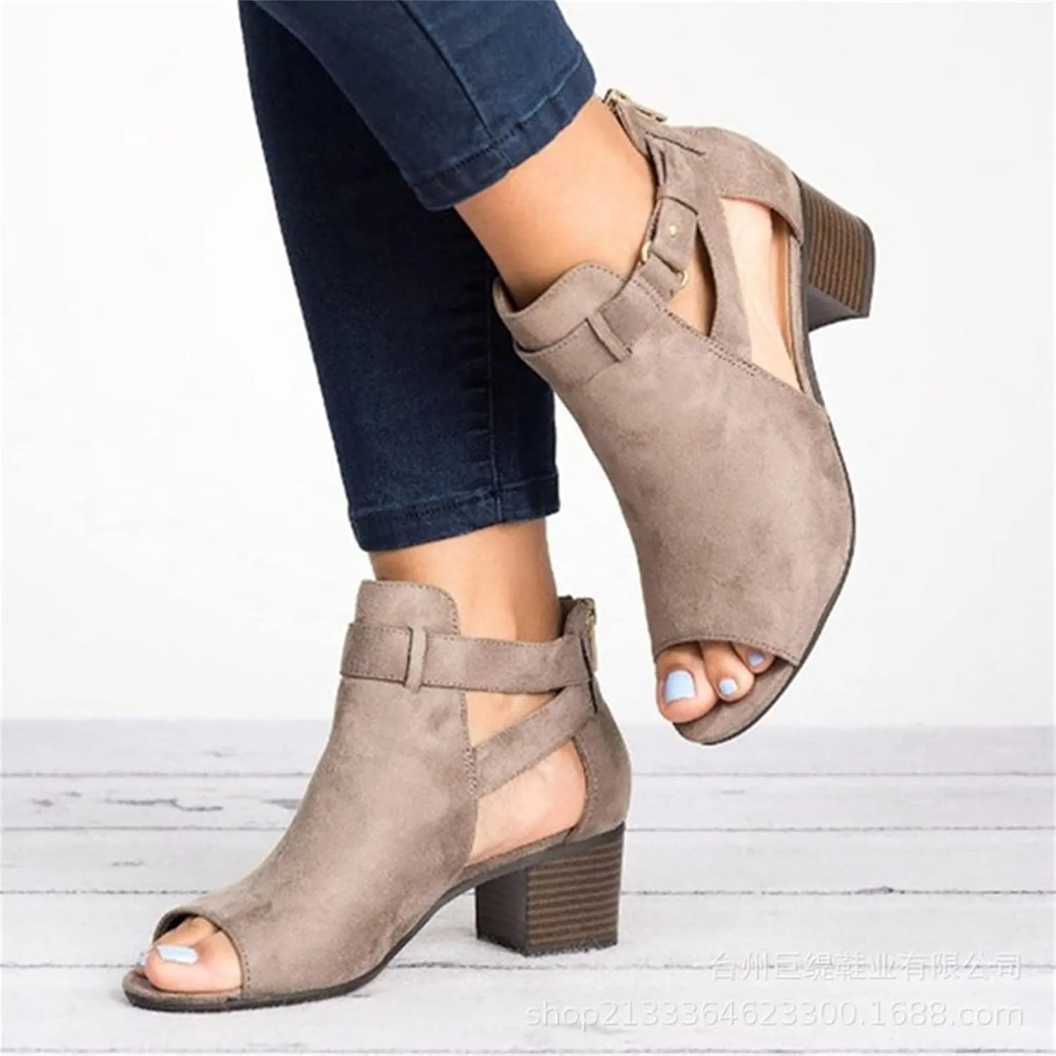 Wedge Sandals For Women,Womens Open Toe Dressy Summer Platform Sandals Buckle Ankle Strap Wedges Sandals Beach Sandals