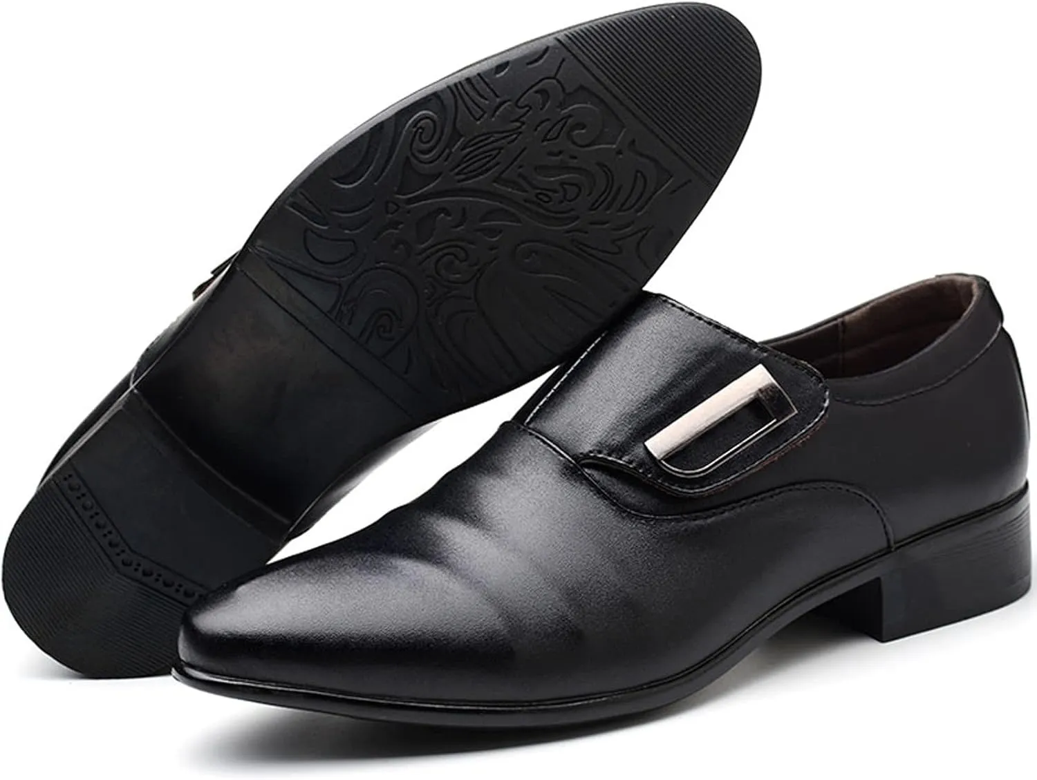 White Men Shoes Casual Fashion Style Men's Breathable Comfortable Business Slip On Leisure Solid Oxford Dress Shoes Men