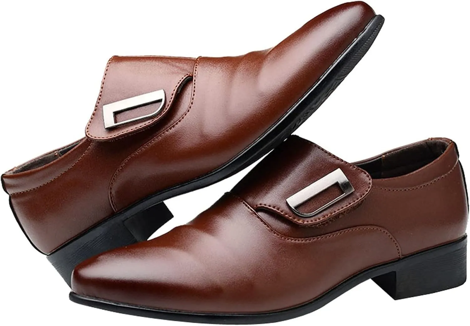 White Men Shoes Casual Fashion Style Men's Breathable Comfortable Business Slip On Leisure Solid Oxford Dress Shoes Men