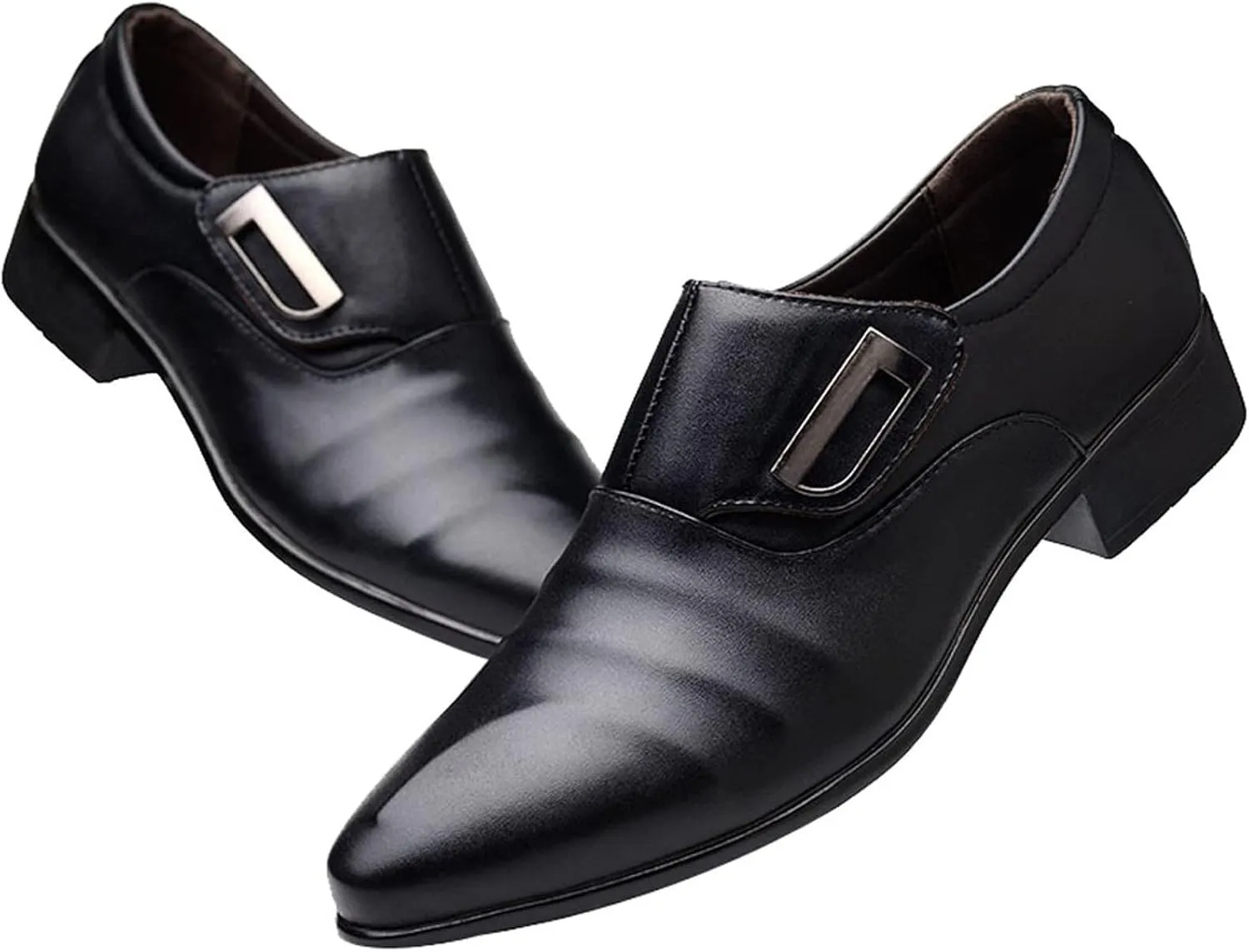 White Men Shoes Casual Fashion Style Men's Breathable Comfortable Business Slip On Leisure Solid Oxford Dress Shoes Men