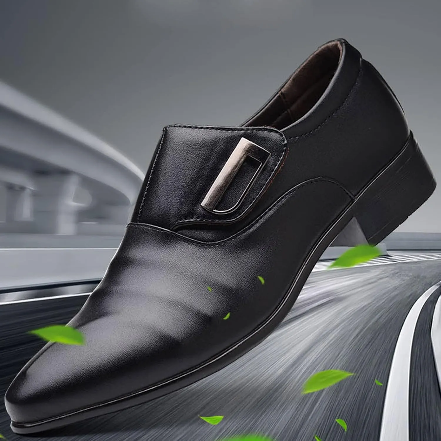 White Men Shoes Casual Fashion Style Men's Breathable Comfortable Business Slip On Leisure Solid Oxford Dress Shoes Men