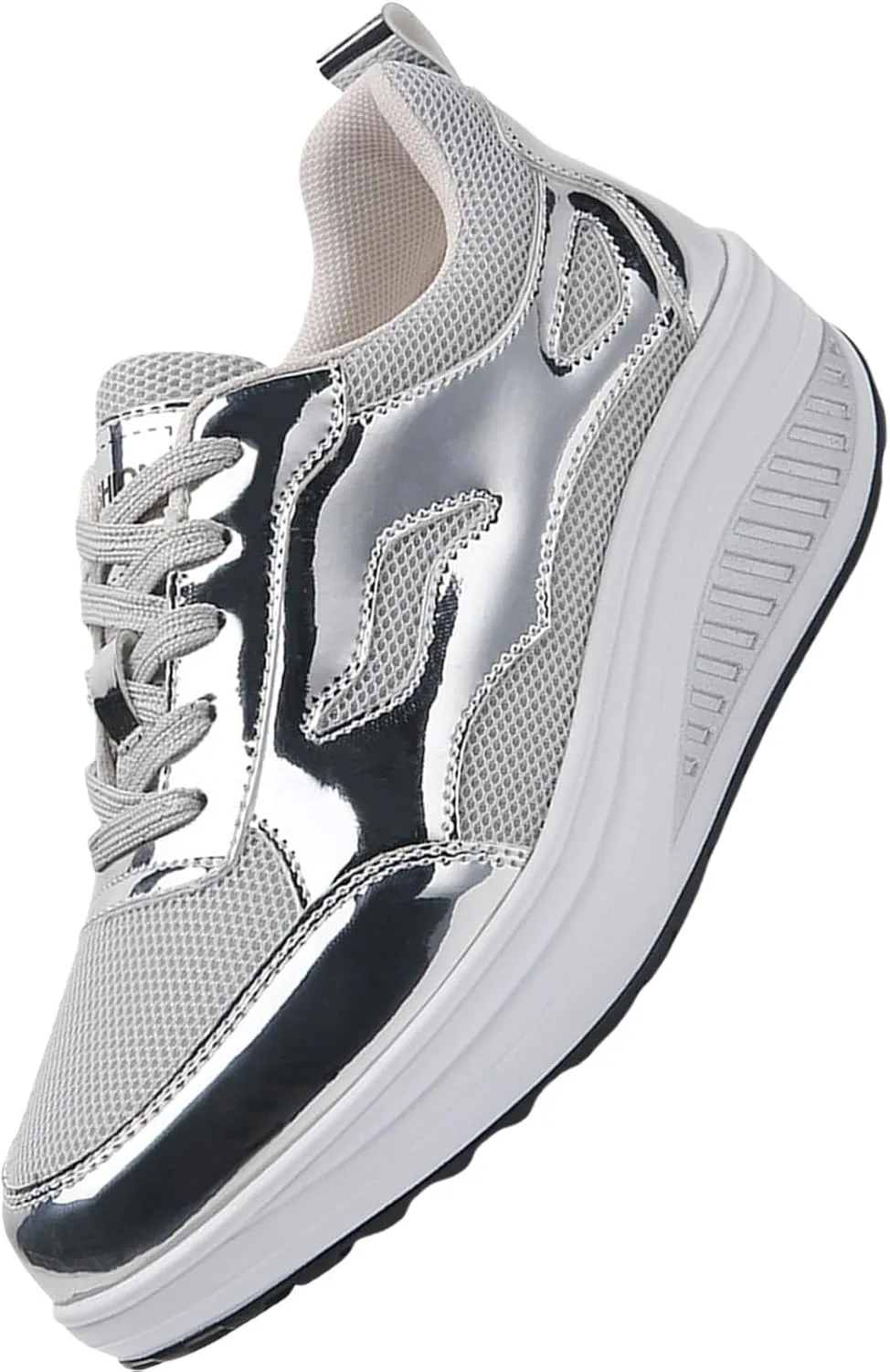 White Platform Sneakers Basketball Shoes Women's Slip on Shoes Slip on Non Slip Low Top Casual Womens Loafers Comfortable Dressy High Top Sneakers for Women