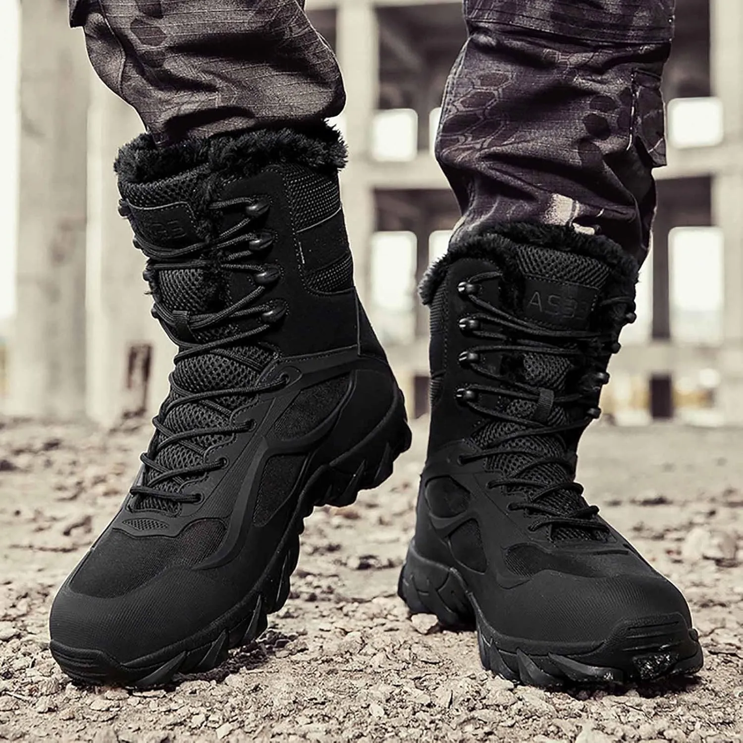 Winter Tactical Boots for Men, Lightweight Military Boots, Durable Army Combat Boots, Comfortable Work Boots, Waterproof Security Boots, breathable jungle Desert Combat Boots