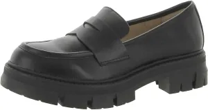 Womens Faux Leather Loafers