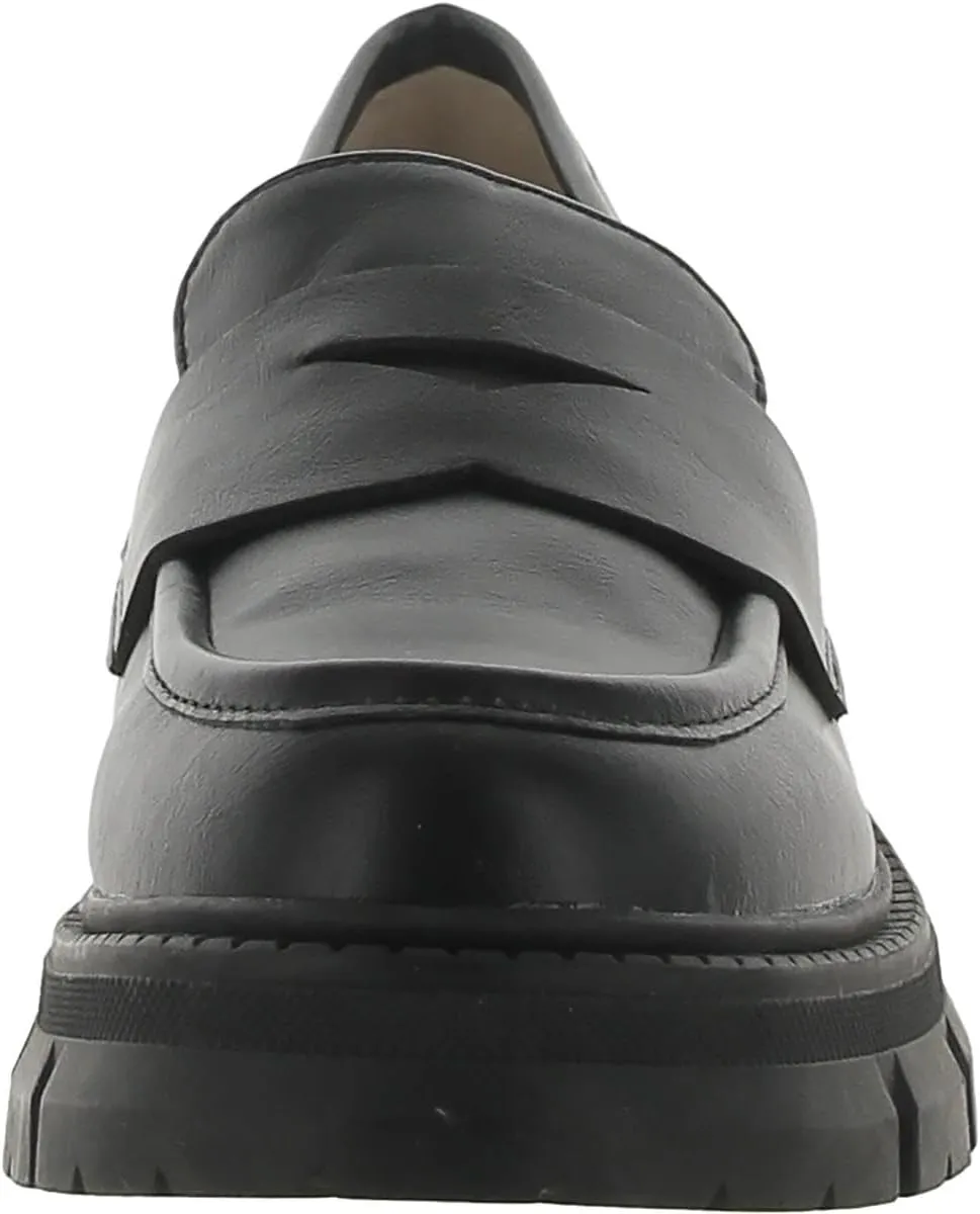 Womens Faux Leather Loafers