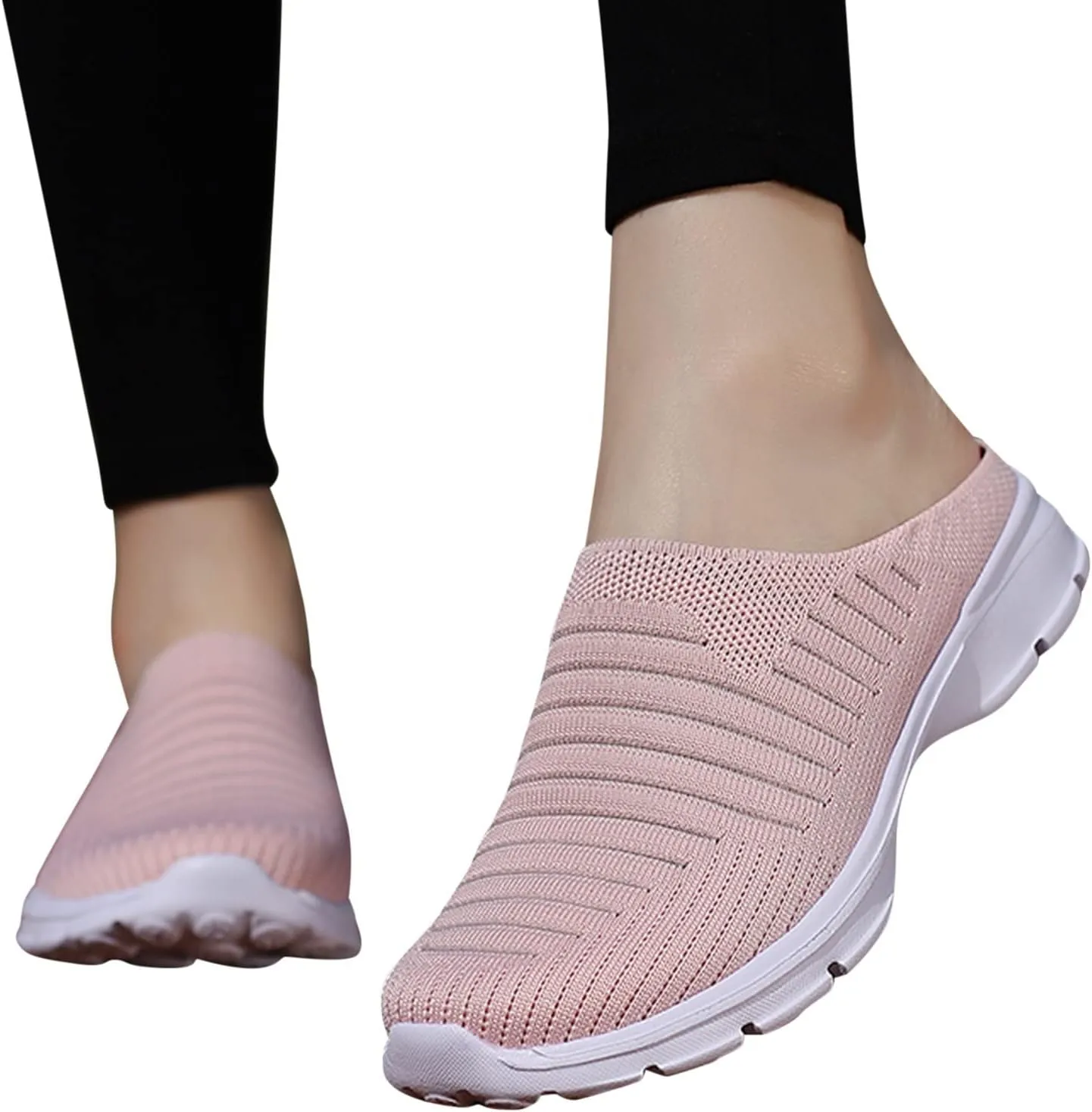 Women's Loafer Flat White Leather Sneakers for Women Hiking Shoes Women Round Toe Slip On Casual Mens Loafers Casual Slip On Black Sneakers for Women
