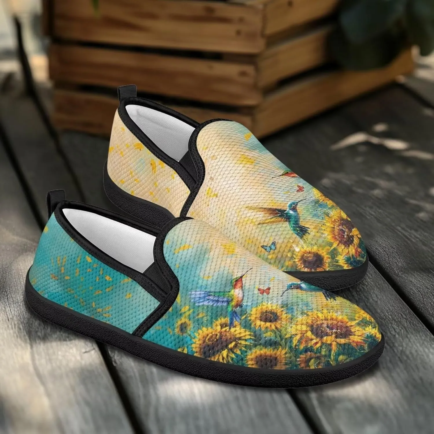 Women's Loafers & Slip-Ons Sunflower Business Slip On Work Flats Comfort Mesh Walking Sneakers Travel Shoes