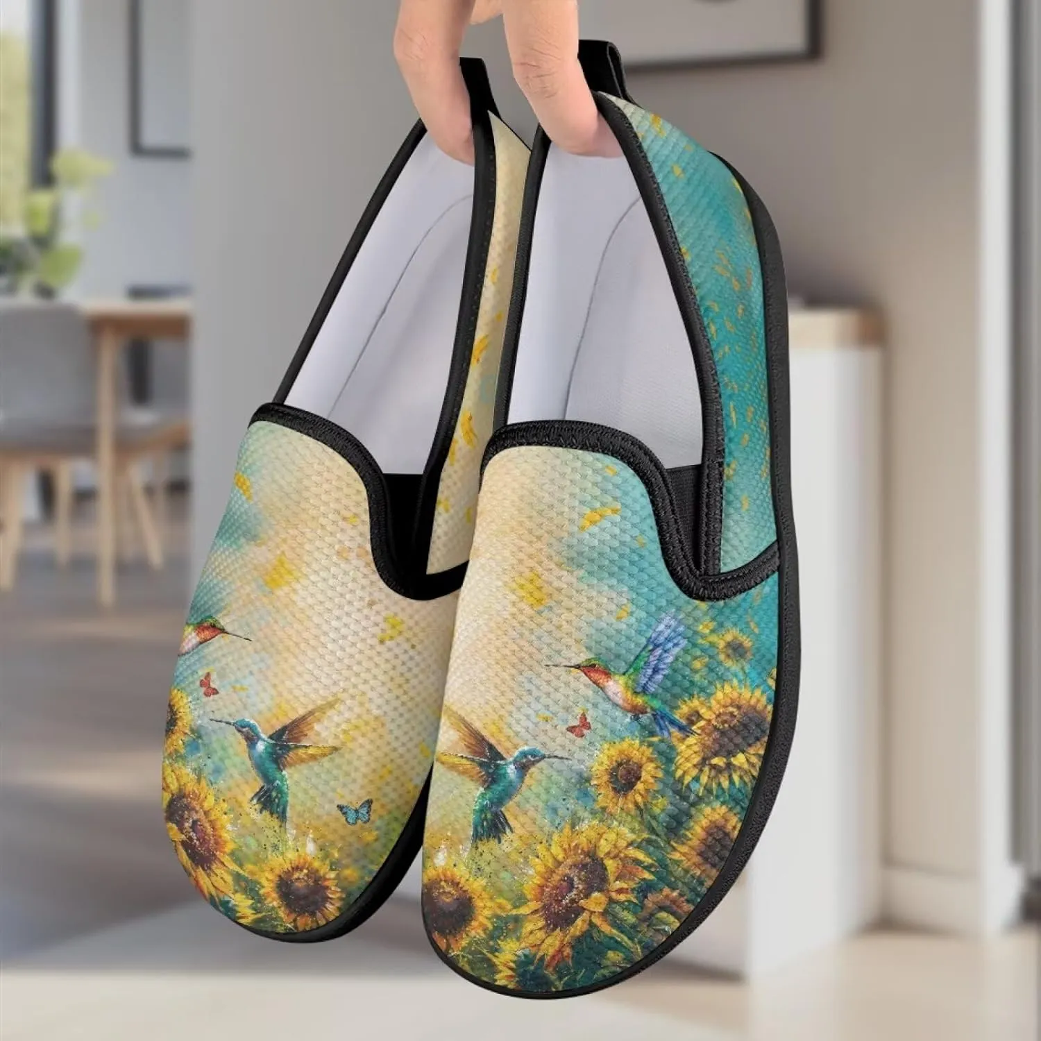 Women's Loafers & Slip-Ons Sunflower Business Slip On Work Flats Comfort Mesh Walking Sneakers Travel Shoes