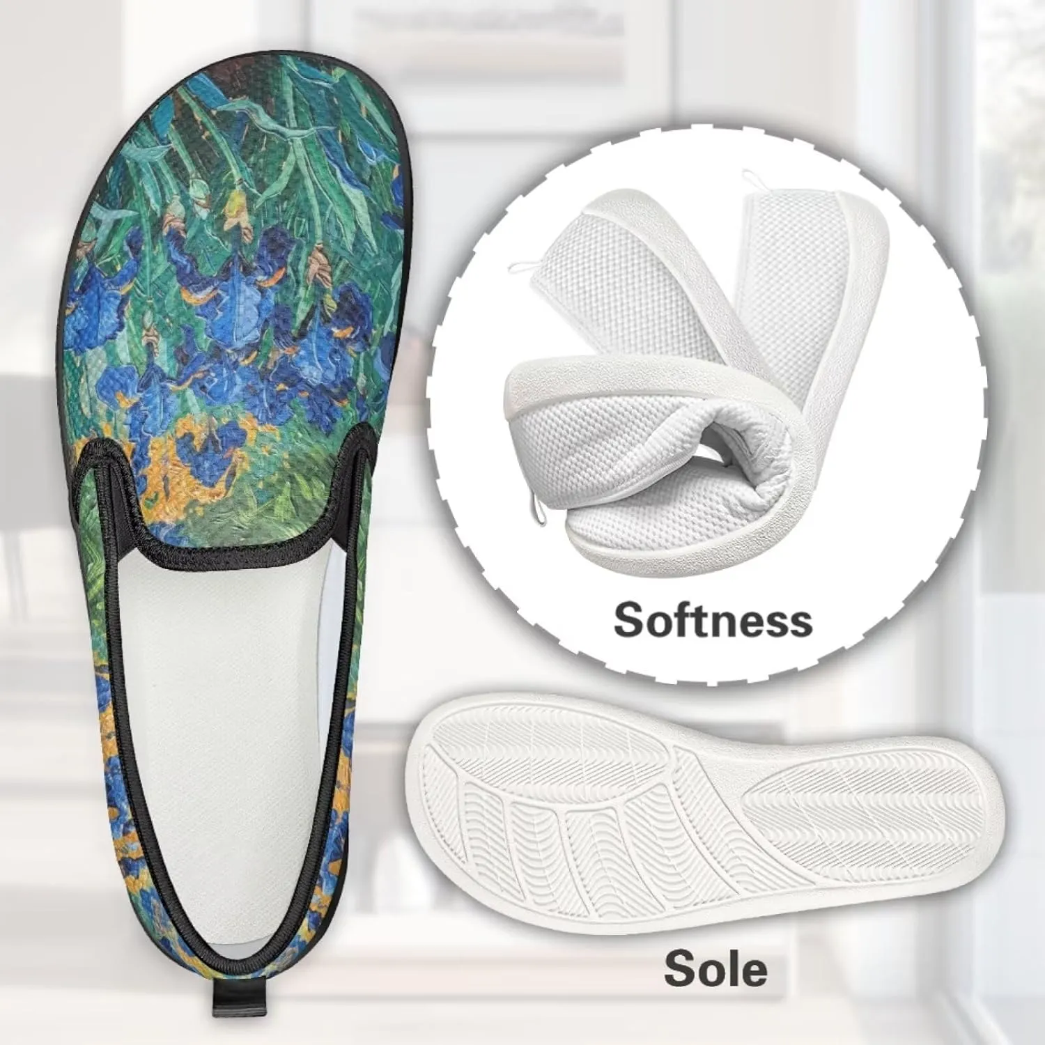 Women's Loafers & Slip-Ons Sunflower Business Slip On Work Flats Comfort Mesh Walking Sneakers Travel Shoes