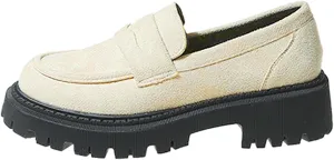 Womens Loafers Comfortable Dressy Shoes Slip-Ons Platform Loafers Chunky Penny Loafers Lug Sole Loafers Casual Shoes