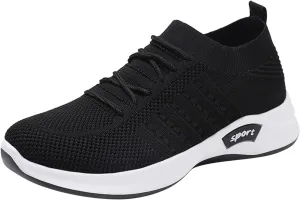 Women's Orthopedic Walking Shoes Sneakers for Ladies 2025 Casual Mesh Summer Slip-On Breathable Shoe Closed Toe Lace up Solid Color Casual Shoe