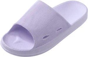 Women's Pillow Slippers Ultra Comfort Non-Slip Shower Sandals Indoor and Outdoor Slim Sandals Women's Slides