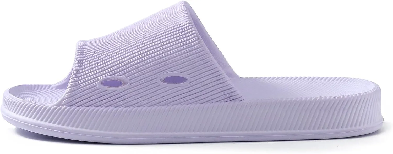 Women's Pillow Slippers Ultra Comfort Non-Slip Shower Sandals Indoor and Outdoor Slim Sandals Women's Slides